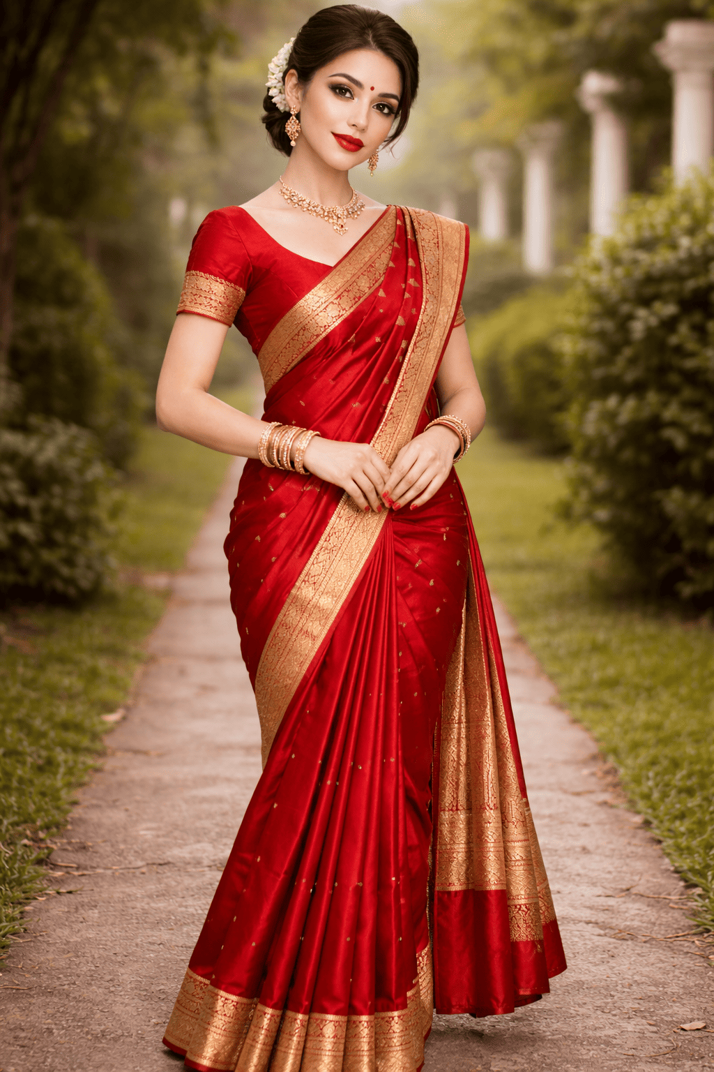 Nivi or Basic Saree Draping Style
