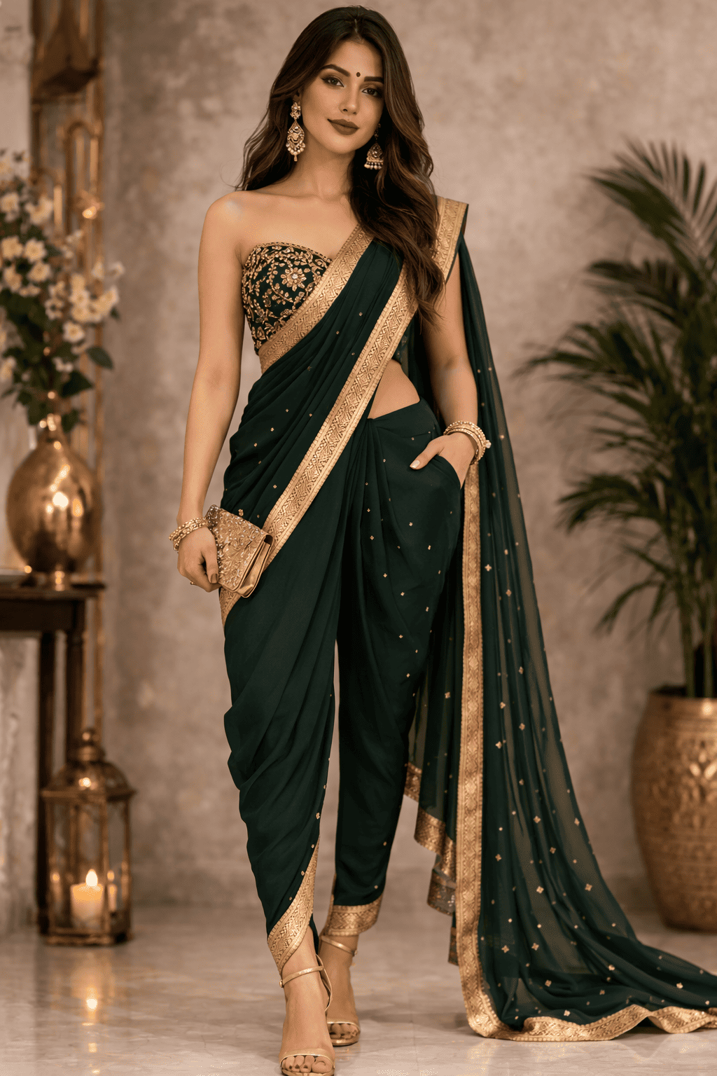 Pant Style Saree Draping