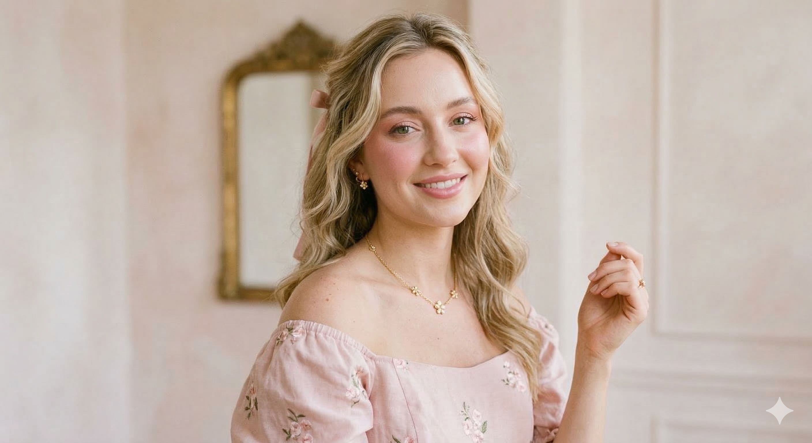 Petal blush pink look
