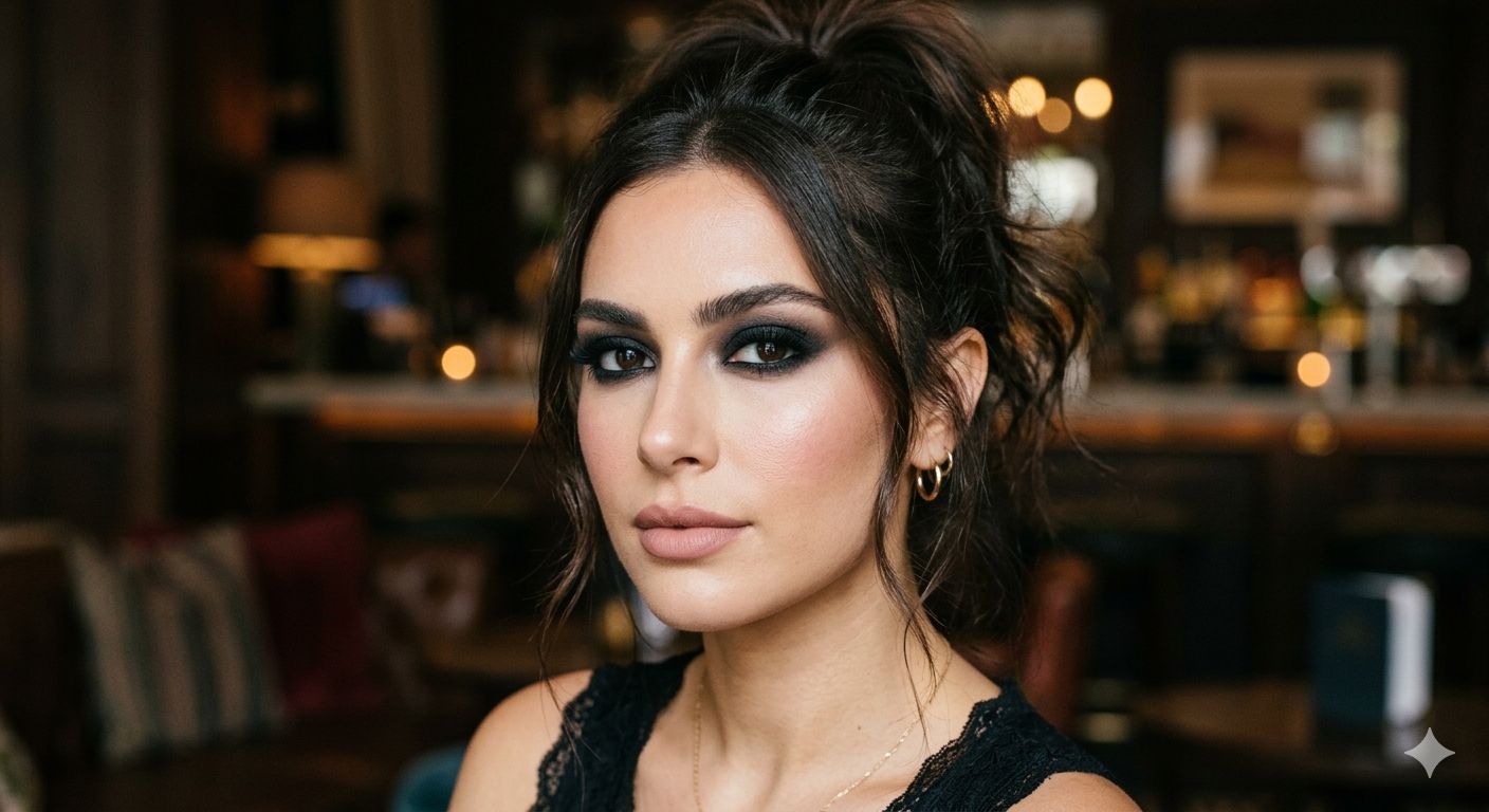Soft smokey eye makeup
