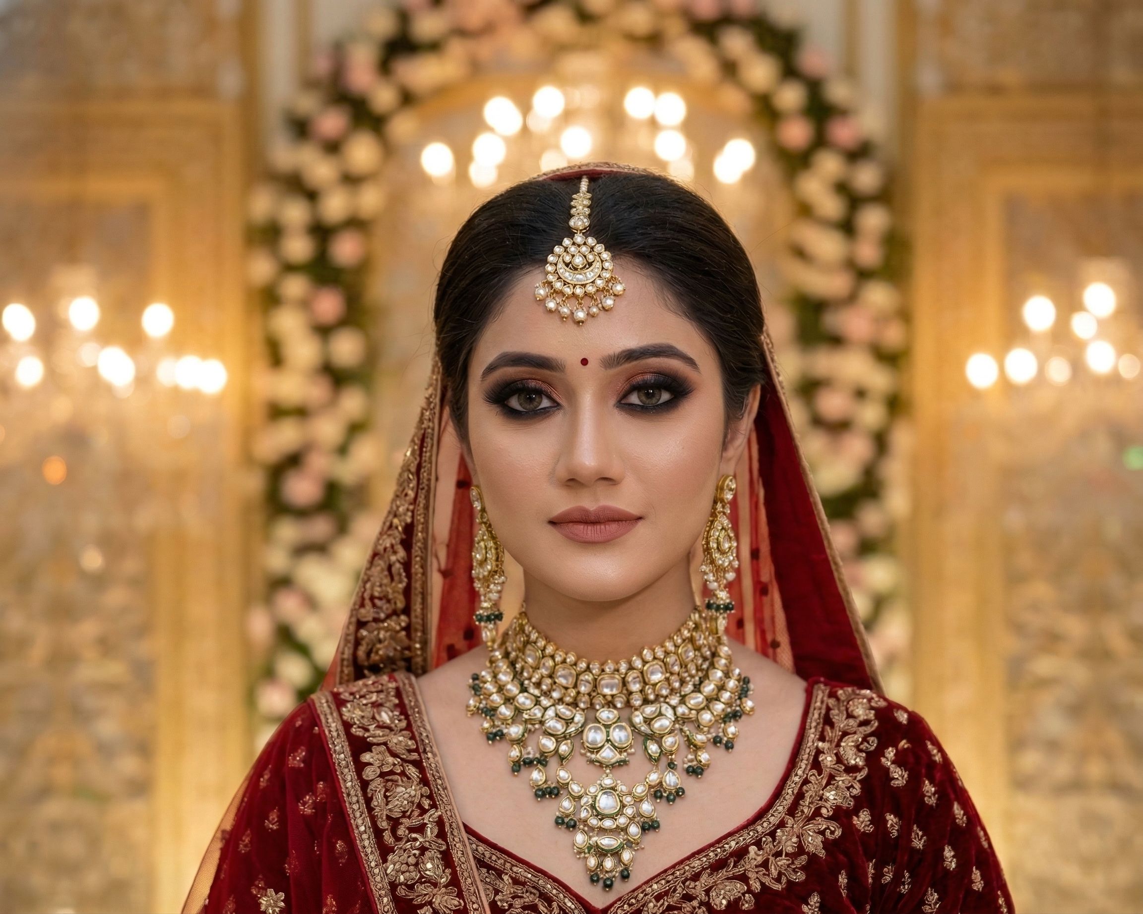 Smokey eye bridal makeup
