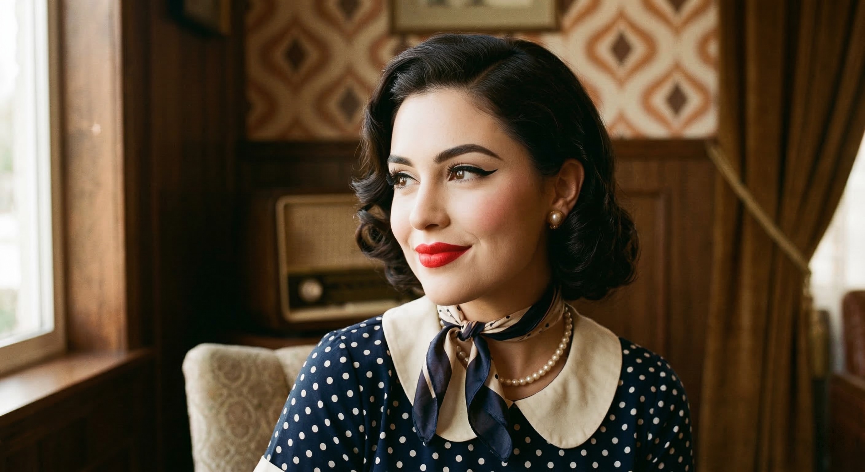 Vintage retro makeup